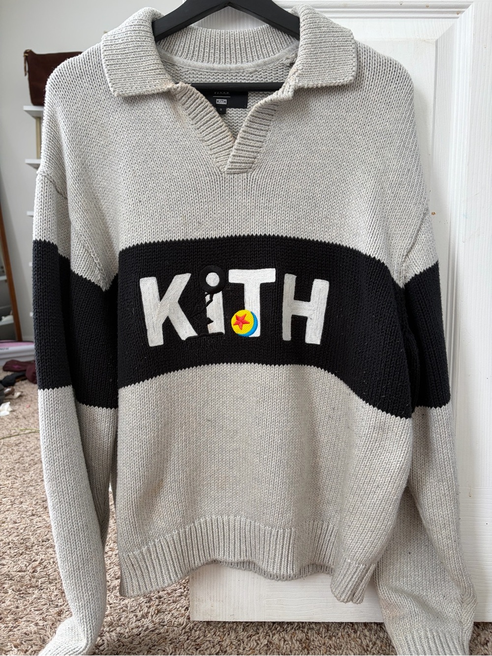 Limited Edition Kith X Pixar Nelson Rugby Sweater, Authentic, 100% Cotton
